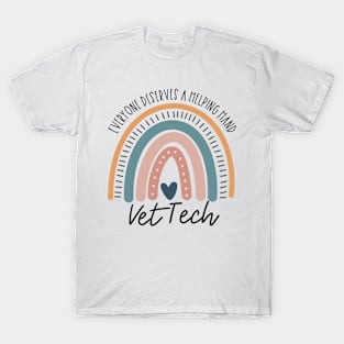 Vet Tech Boho Rainbow T-Shirt